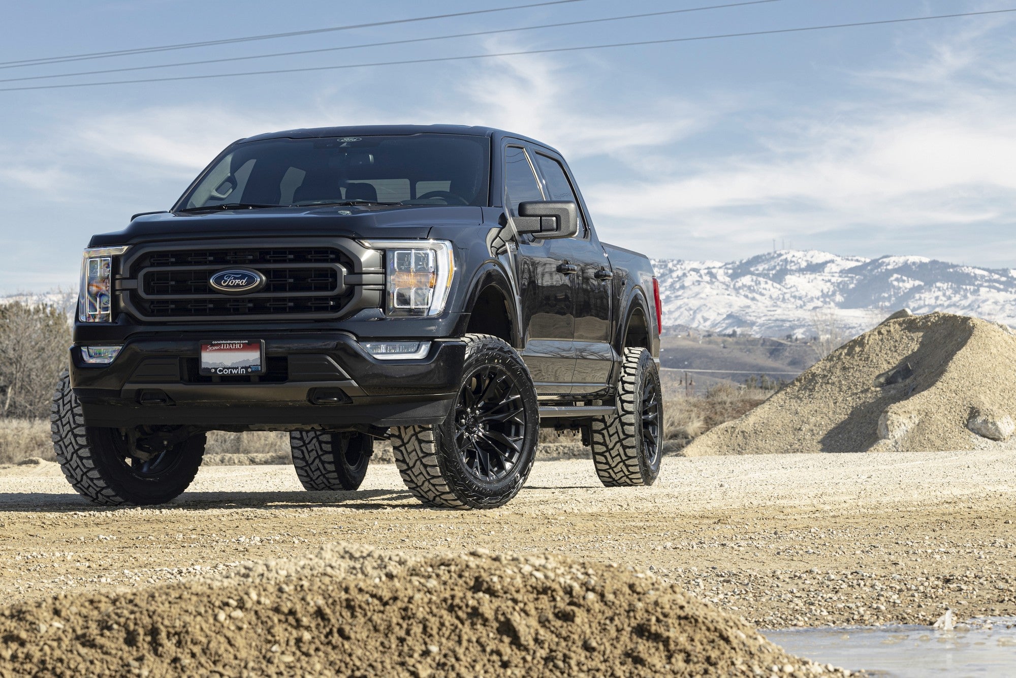 2021 Ford F150 with Fuel Off-Road Flame wheels in Blackout