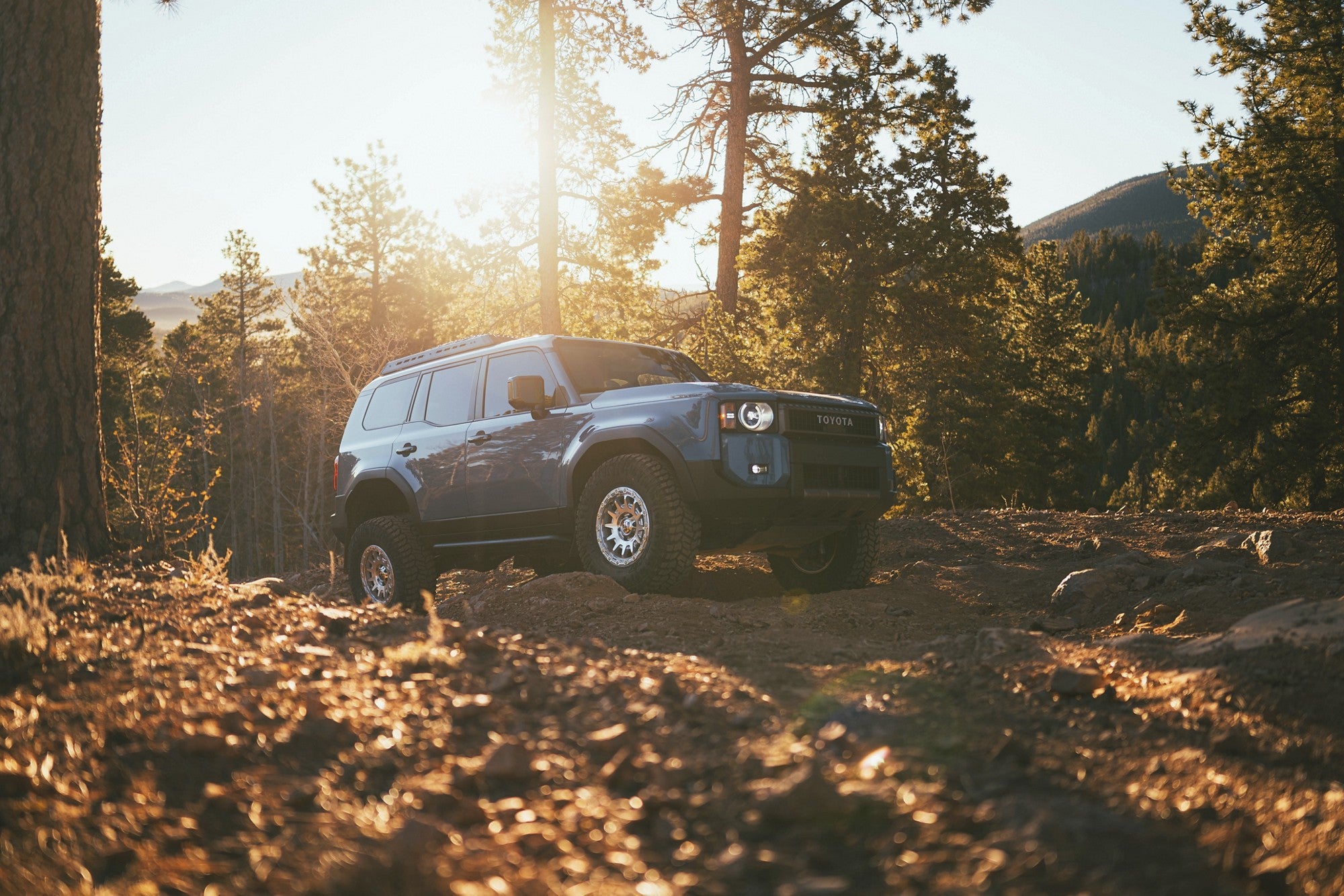 2025 Toyota Land Cruiser with Fuel Off-Road Fortress wheels in Gloss Silver w/ Machined Face