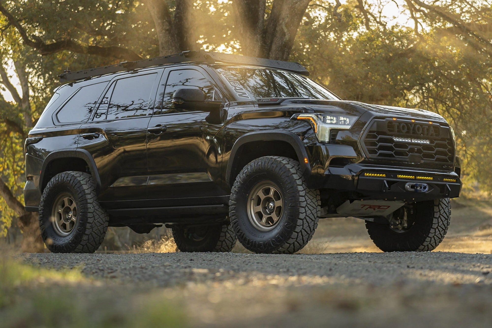 2022 Toyota Sequoia with Fuel Off-Road Hype wheels in Matte Bronze