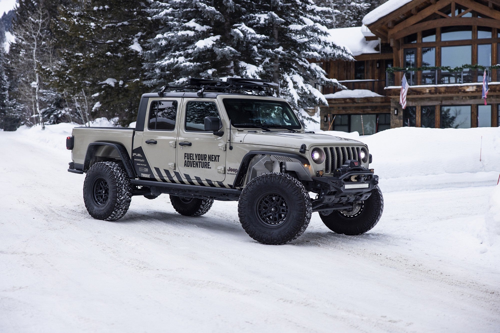 2020 Jeep Gladiator with Fuel Off-Road Nitro wheels in Matte Black