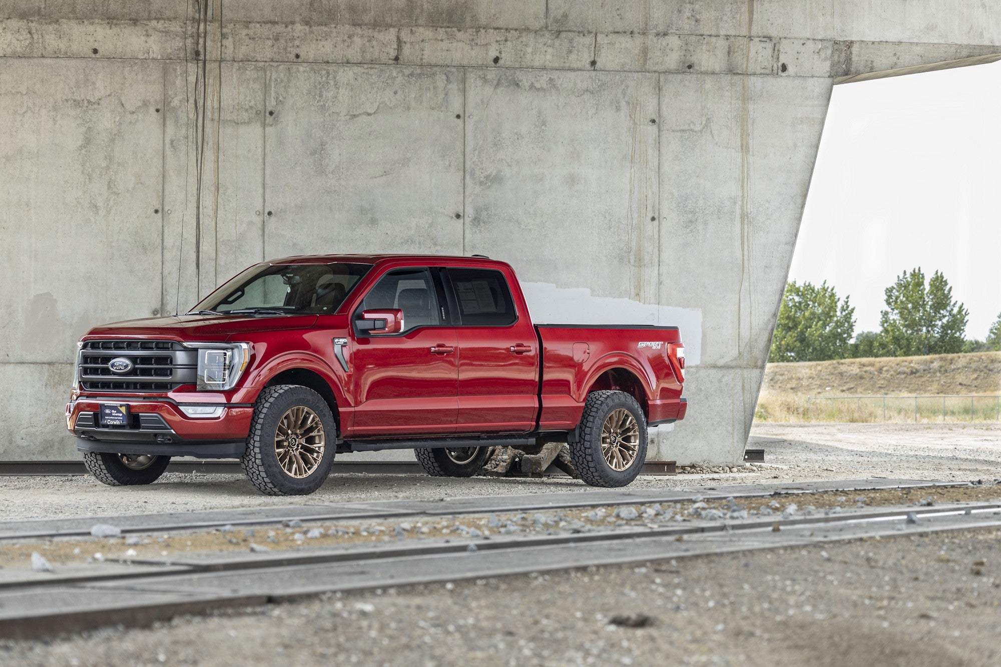 2021 Ford F150 with Fuel Off-Road Rebar wheels in Platinum Bronze Milled