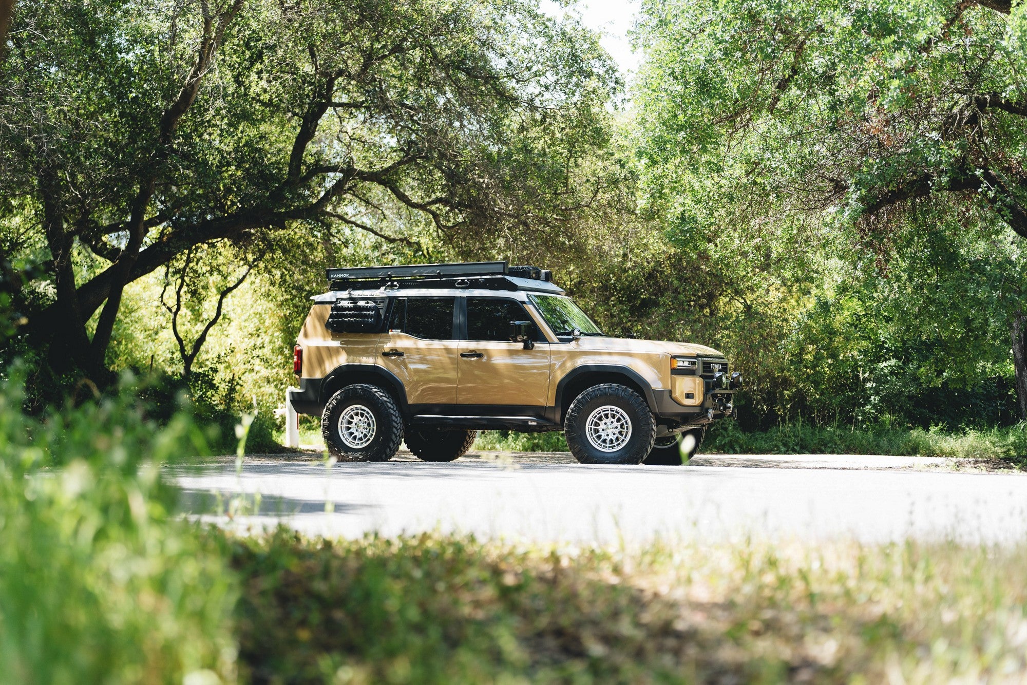 2025 Toyota Land Cruiser with Fuel Off-Road Revolt wheels in Hyper Silver w/ Machined Face