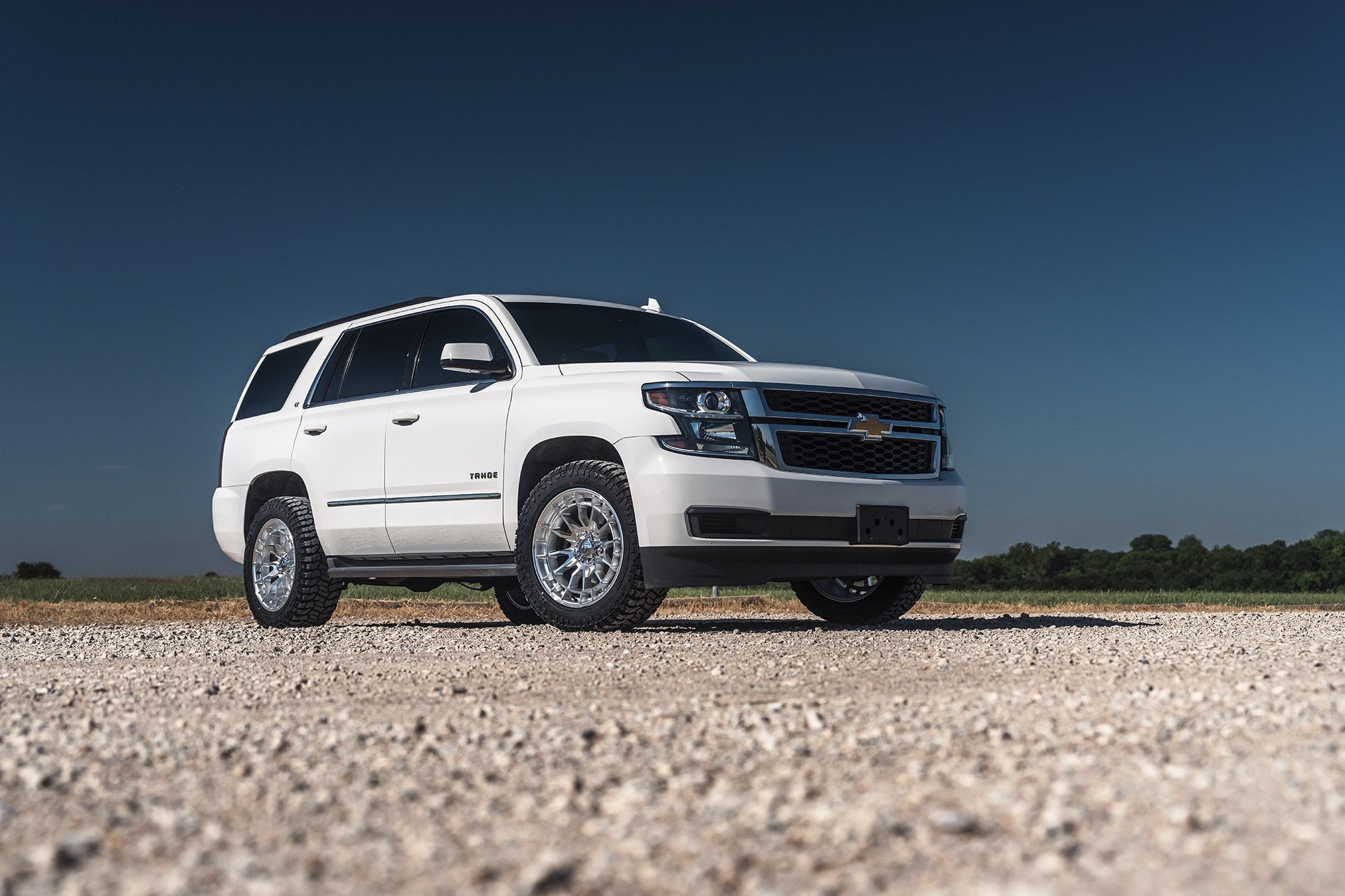 2020 Chevrolet Tahoe with Fuel Off-Road Revolt wheels in Hyper Silver w/ Machined Face
