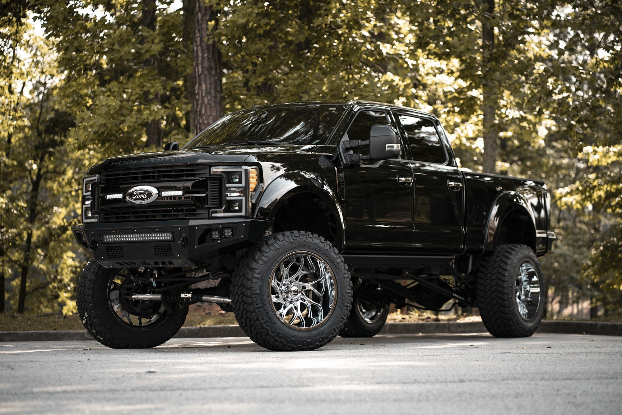 2019 Ford F250 with Fuel Off-Road Runner wheels in Chrome