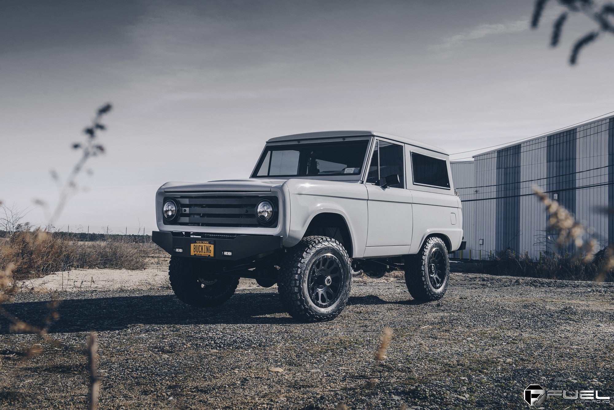 1967 Ford Bronco with Fuel Off-Road Vector wheels in Matte Black