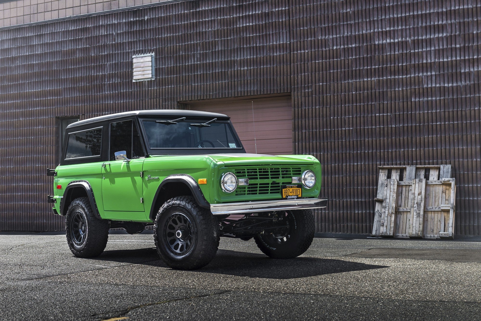 1973 Ford Bronco with Fuel Off-Road Vector wheels in Matte Black