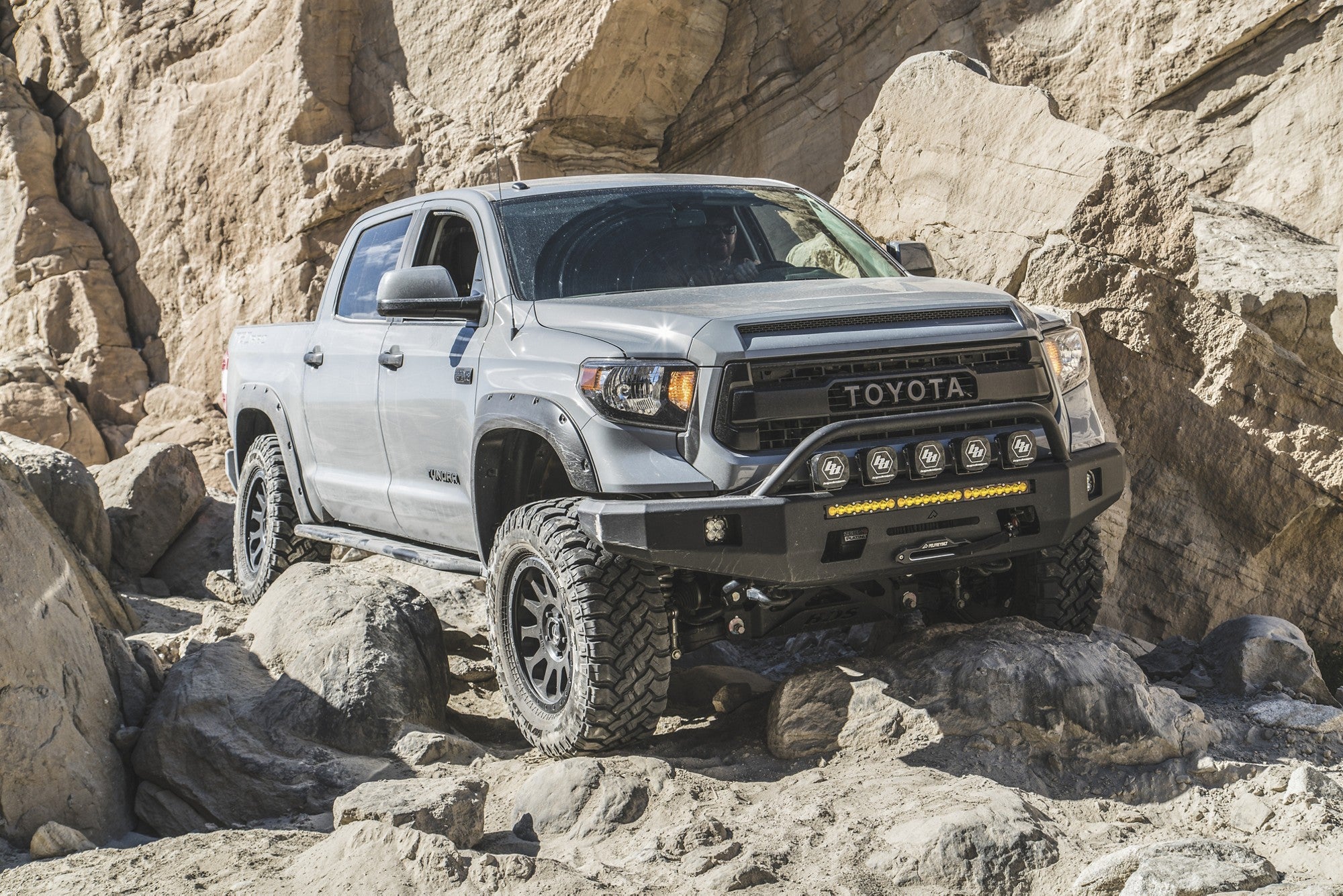 2017 Toyota Tundra with Fuel Off-Road Vector wheels in Matte Black