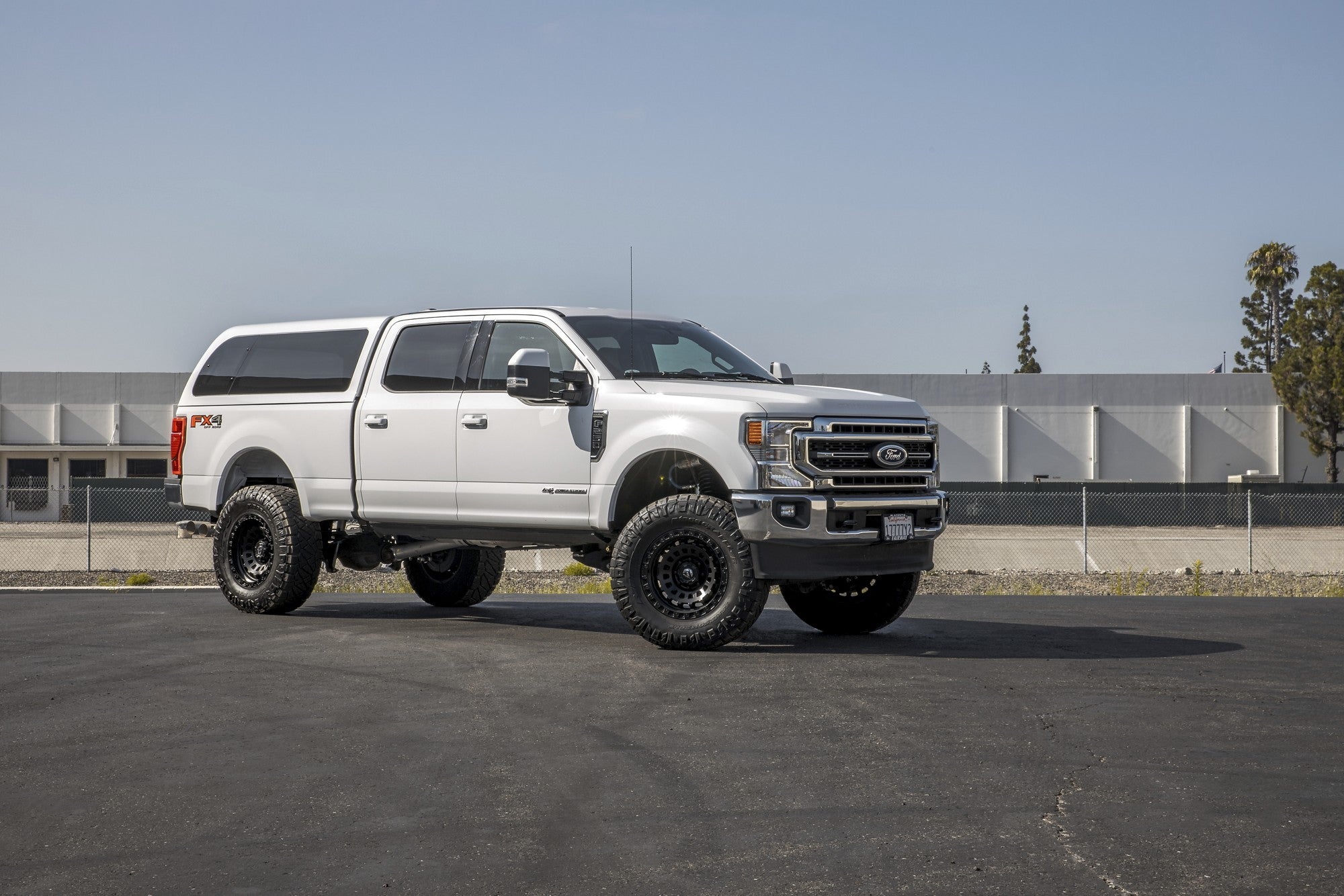 2021 Ford F250 with Fuel Off-Road Zephyr wheels in Matte Black