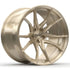 GEM Forged C8G Y-split forged monoblock wheel in brushed champagne, three-quarter view