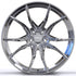 GEM Forged C8G Y-split forged monoblock wheel in chrome, face view