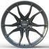 GEM Forged C8G Y-split forged monoblock wheel in gunmetal, face view