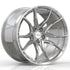 GEM Forged C8G Y-split forged monoblock wheel in polished, three-quarter view