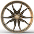 GEM Forged C8G Y-split forged monoblock wheel in satin bronze, face view