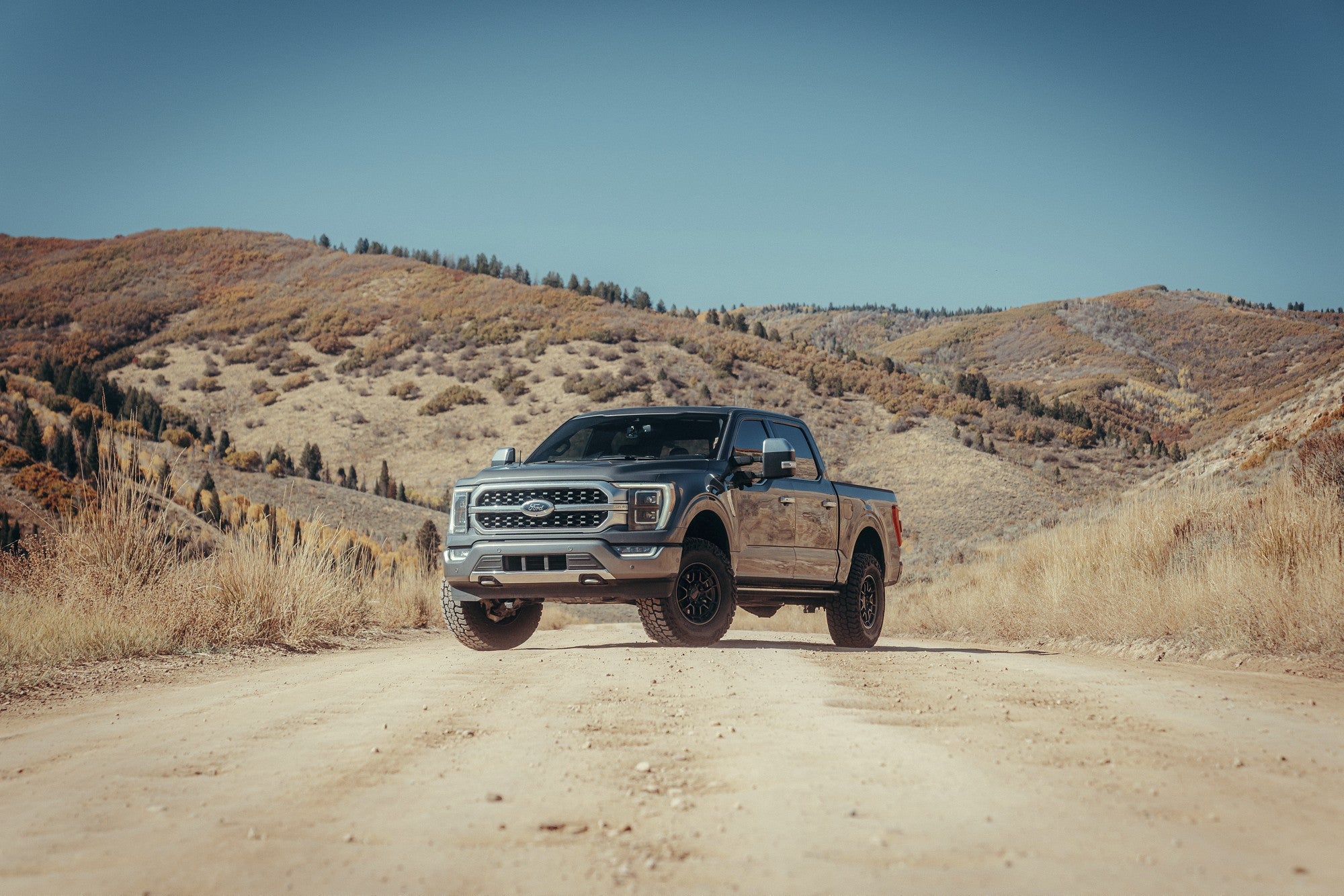 2022 Ford F150 with KMC Archer wheels in Matte Black