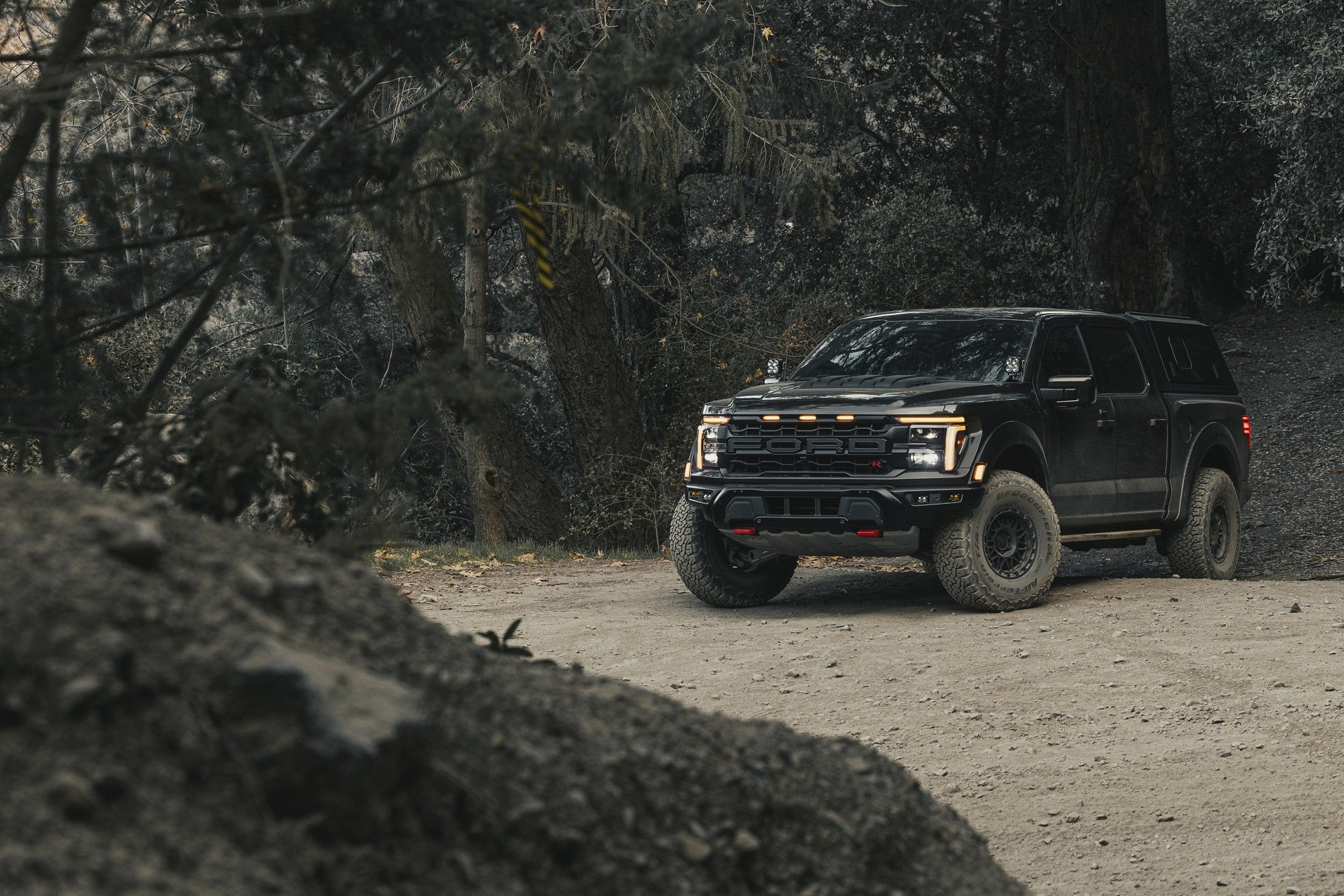 2025 Ford F150 Raptor R with KMC Attack wheels in Matte Black