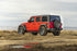 2025 Jeep Wrangler with KMC Crux wheels in Gloss Gunmetal