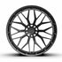 MRR F321 forged monoblock wheel in matte black, face view