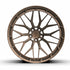 MRR F321 forged monoblock wheel in matte bronze, face view, second angle