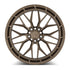 MRR F321 forged monoblock wheel in matte bronze, face view