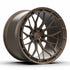 MRR F321 forged monoblock wheel in matte bronze, three-quarter view, second angle