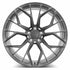 MRR F6263 forged monoblock wheel in brushed tint, face view