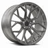 MRR F6263 forged monoblock wheel in brushed tint, three-quarter view, second angle