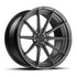 MV Forged SL-100 Spoke-Lite forged wheel, 2-piece Duo configuration in gunmetal, three-quarter view