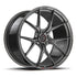 MV Forged SL-102 Spoke-Lite forged wheel, 1-piece monoblock configuration in gunmetal, three-quarter view
