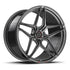 MV Forged SL-120 Spoke-Lite forged wheel, 1-piece monoblock configuration in gunmetal, three-quarter view