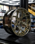 MV Forged SL-171 Spoke-Lite forged wheel, 3-piece in a gold finish
