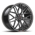 MV Forged SL-220 Spoke-Lite forged wheel, 1-piece monoblock configuration in gunmetal, three-quarter view