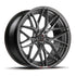 MV Forged SL-220 Spoke-Lite forged wheel, 2-piece Duo configuration in gunmetal, three-quarter view