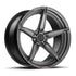 MV Forged SL-500 Spoke-Lite forged wheel, 2-piece Duo configuration in gunmetal, three-quarter view