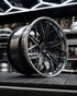 MV Forged SL-501 Spoke-Lite forged wheel, 3-piece on a display rack