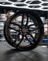 MV Forged SL-515 Spoke-Lite forged wheel, 3-piece in black on display