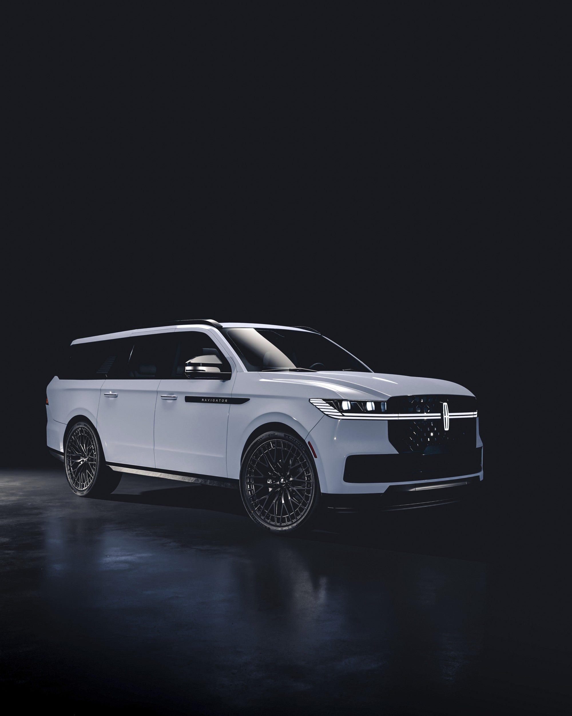 2026 Lincoln Navigator with Niche Genoa wheels in Gloss Black