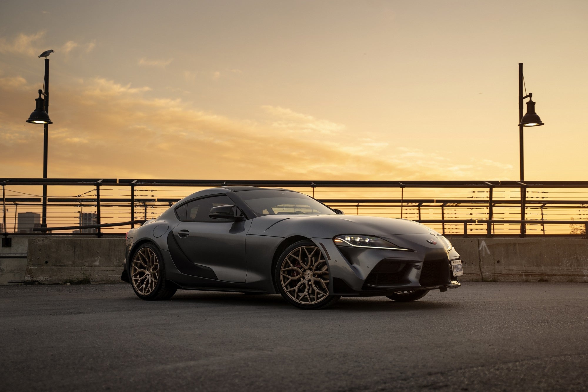 2020 Toyota Supra with Niche Mazzanti wheels in Bronze Brushed