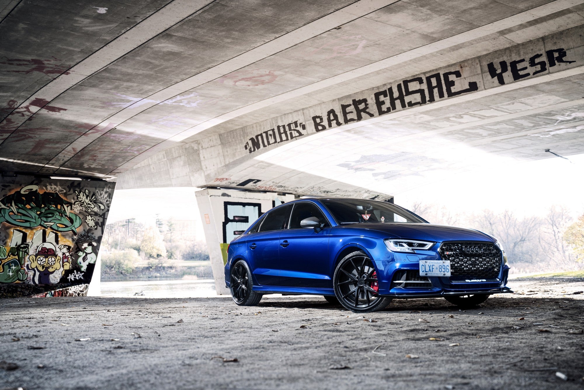2018 Audi S3 with Niche Misano wheels in Matte Black
