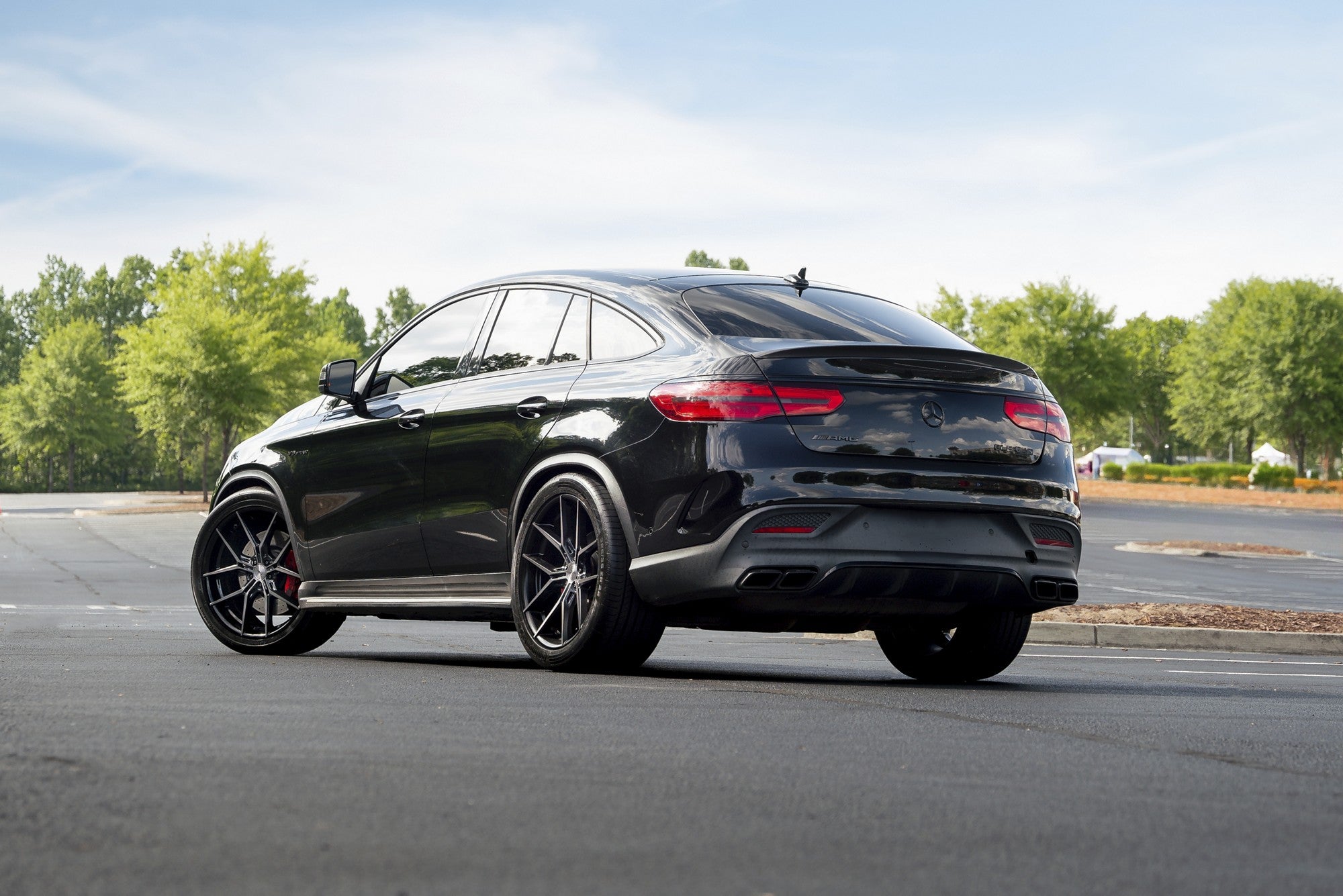 2024 Mercedes Gle63s with Niche Prodigy 5 wheels in Gloss Black Dark Tinted Clear