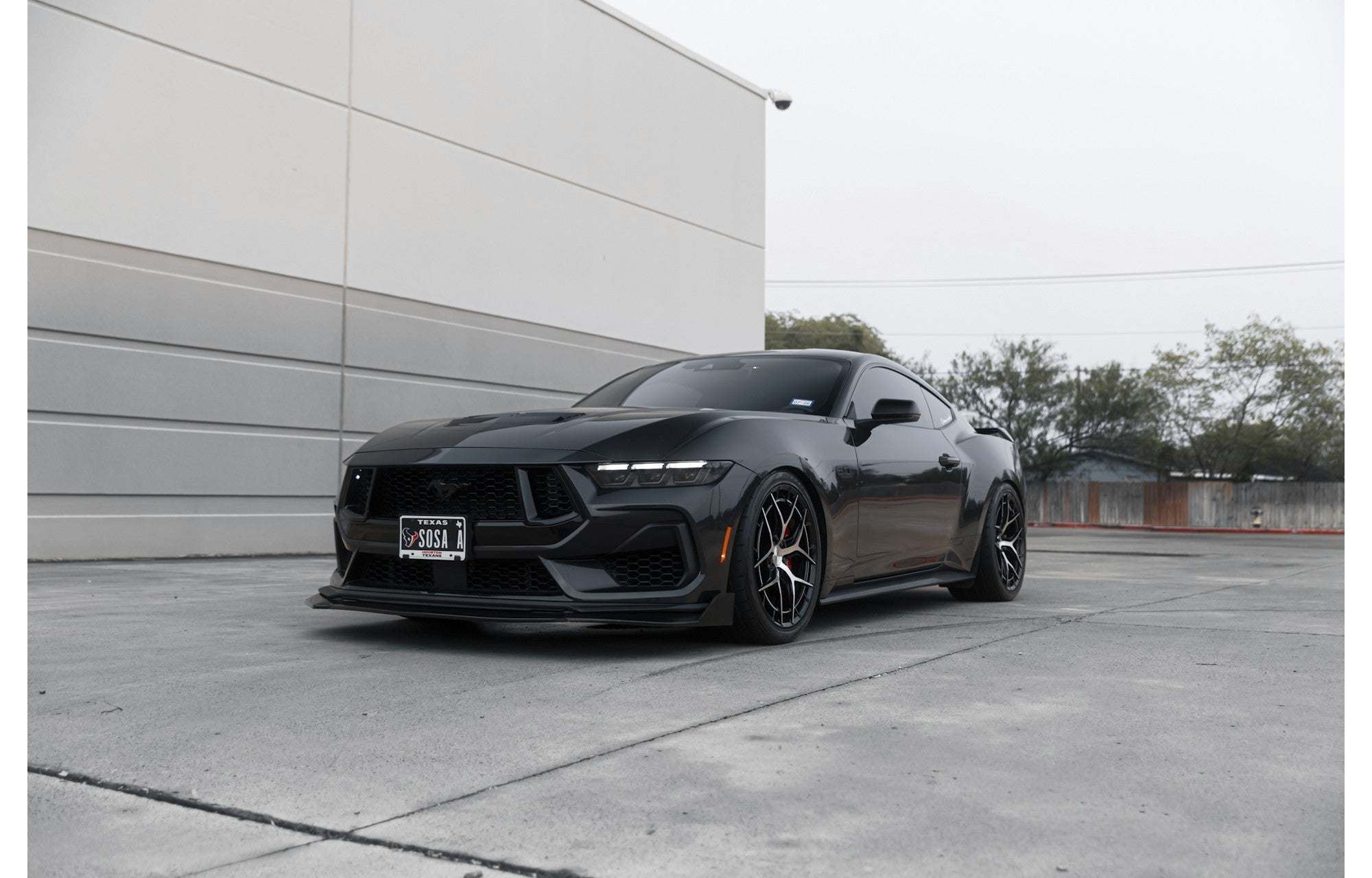 2025 Ford Mustang with Niche Riviera wheels in Gloss Black w/ Machined Face