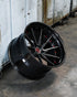Rohana RFG1 forged wheel with a carbon fiber face, angled view
