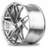 Rohana RFG13 forged wheel in brushed aluminum, side profile showing barrel depth