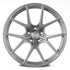 Rohana RFG15 forged wheel in brushed aluminum, face view