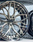 Rohana RFG19 forged wheel in brushed aluminum with a polished lip