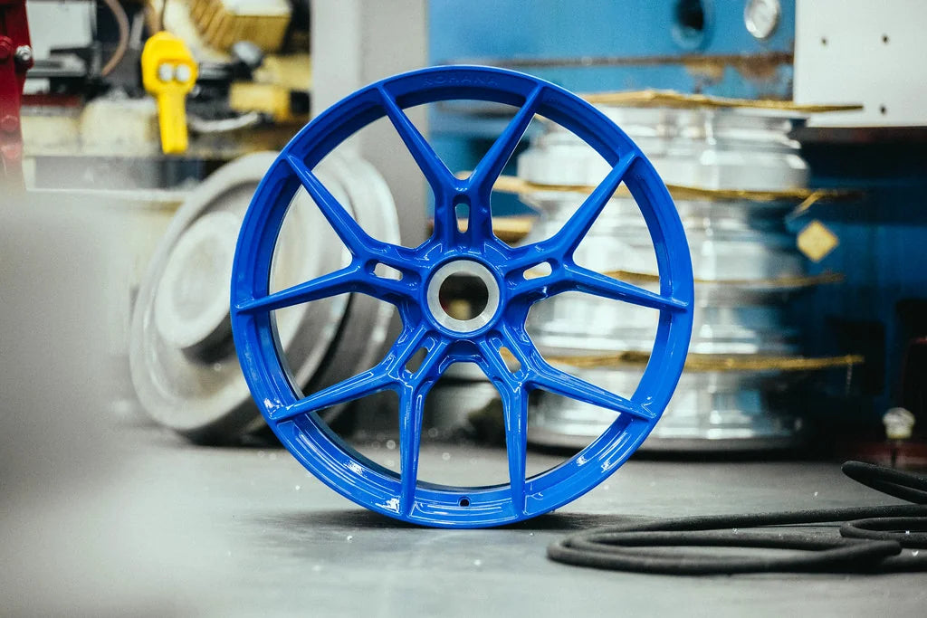 Rohana RFG25 forged wheel Unibloc one-piece in gloss blue