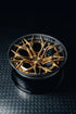 Rohana RFG29 forged wheel in brushed radiant copper with a carbon fiber lip