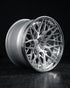 Rohana RFG31 forged wheel in brushed aluminum with a polished lip