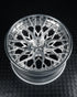 Rohana RFG31 forged wheel in brushed aluminum, face and lip detail