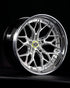 Rohana RFG43 forged wheel in brushed aluminum with a polished lip