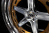 Rohana RFG45 forged wheel in brushed aluminum, spoke and vented ring detail